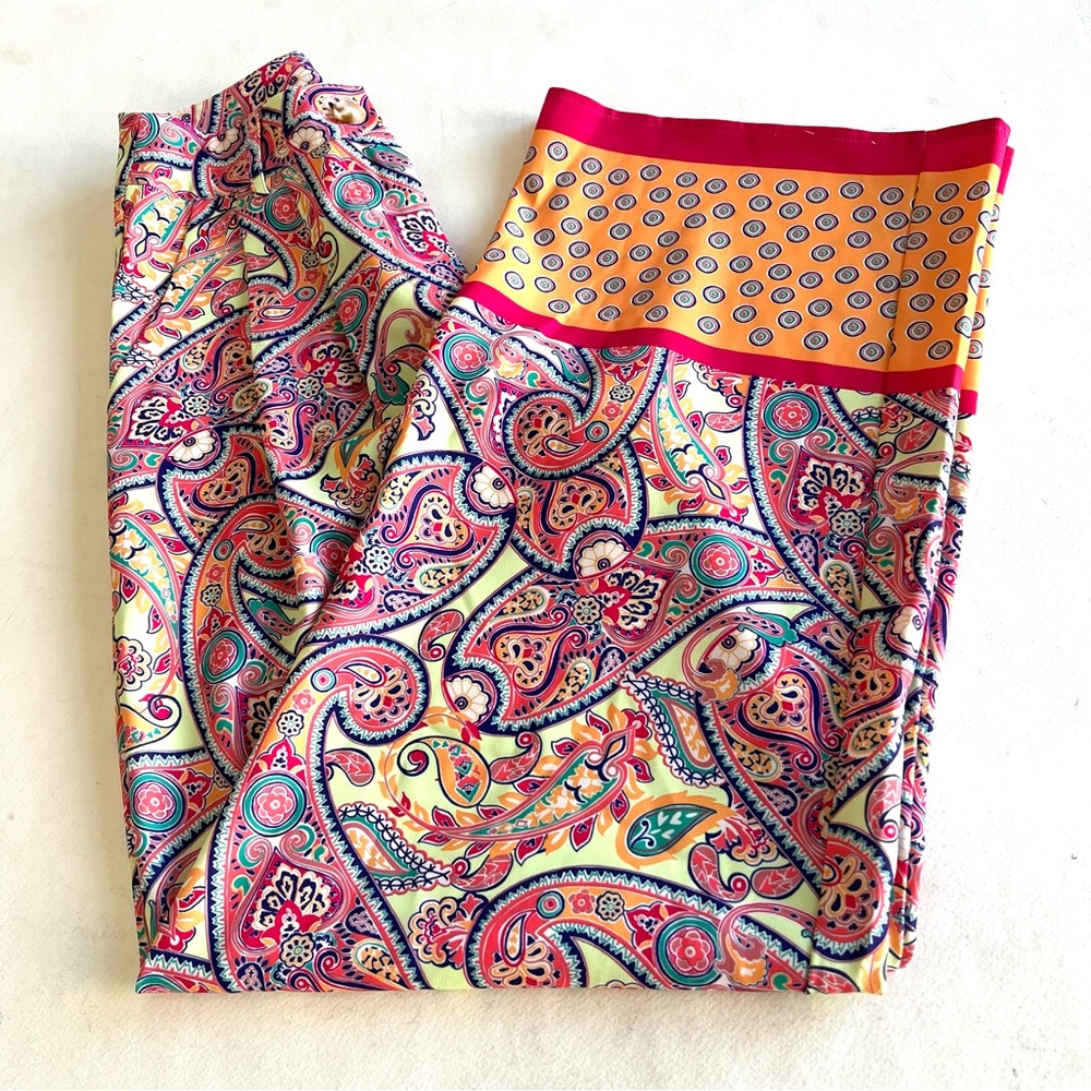 RIVIR Colorful Paisley Print Pants